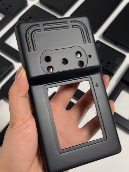 Black-injection-molded-equipment-housing