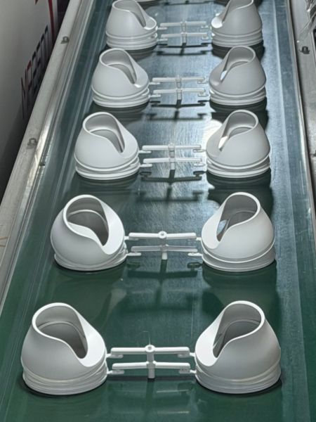 Multi-cavity molded plastic safety camera housings